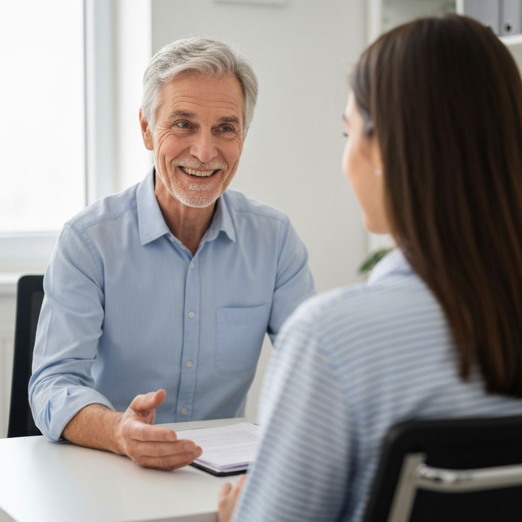 A friendly therapist or counselor.